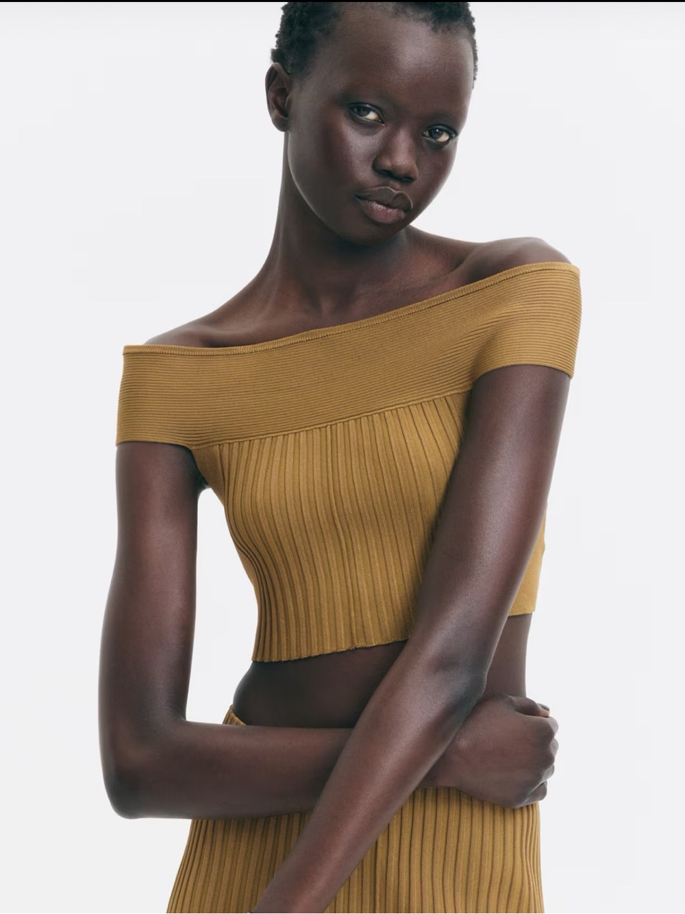 H&M off shoulder crop top, NWT, sz small
